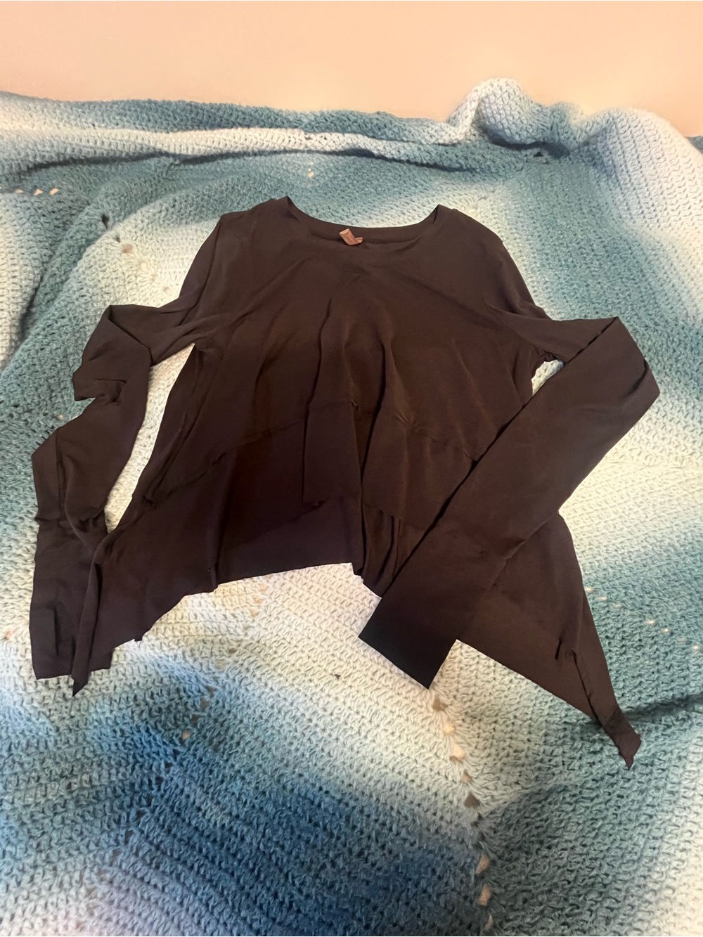 Black Free People Flowy Top